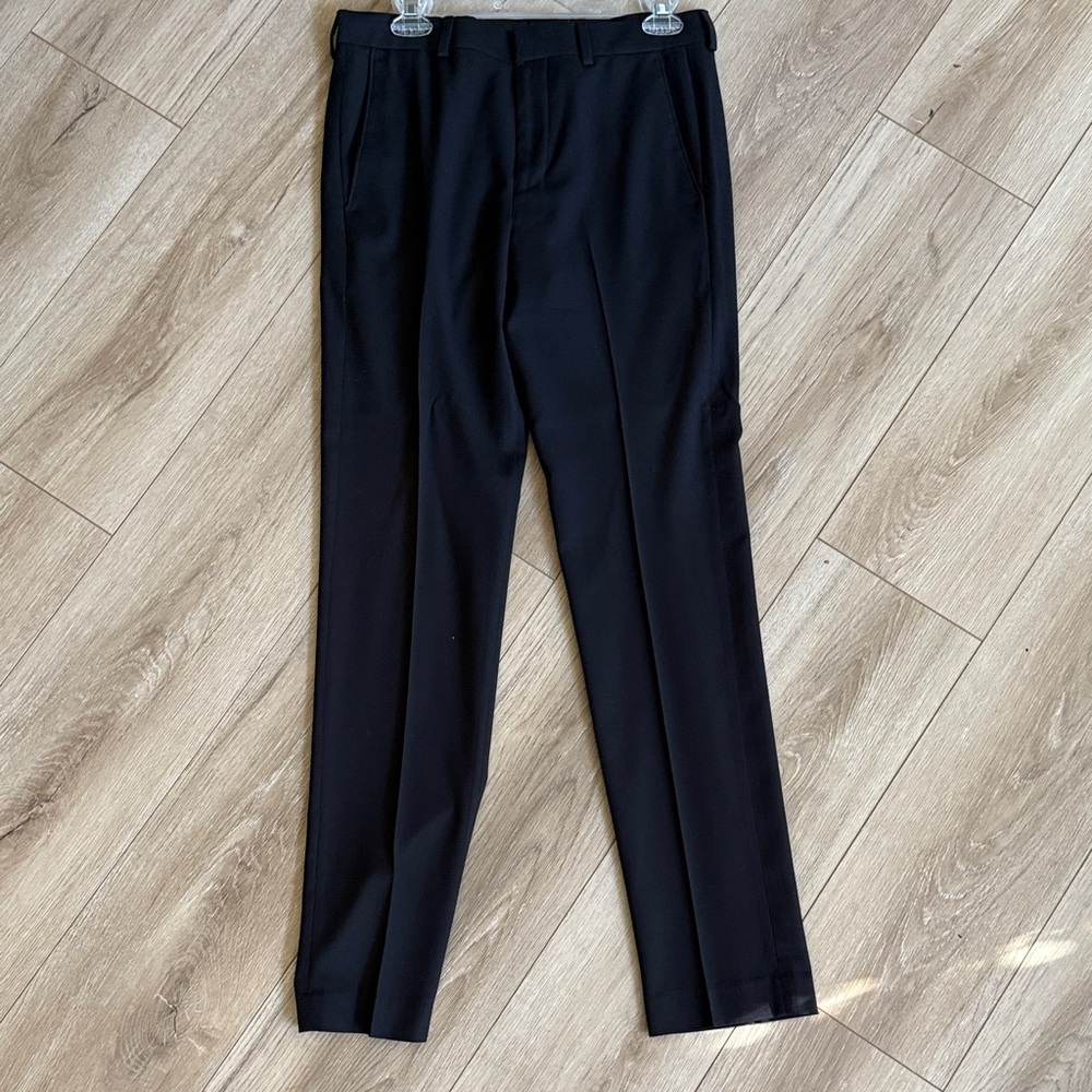 Louis Raphael Men's Classic Black Trousers